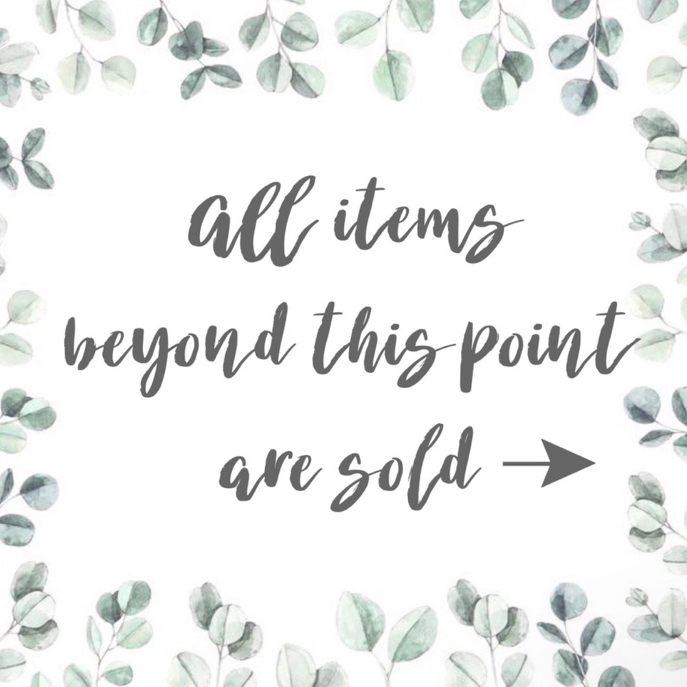 SOLD ON POSHMARK/MERCARI BEYOND THIS POINT